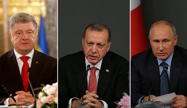 Erdoğan, Putin ve Poroşenko ile görüştü