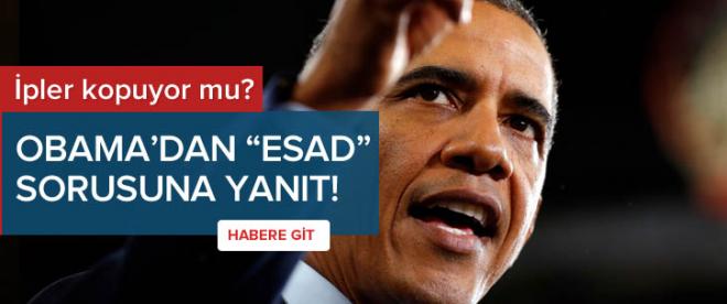 Obamadan Esad sorusuna yanıt!