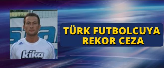 Türk futbolcuya 70 maçlık rekor ceza