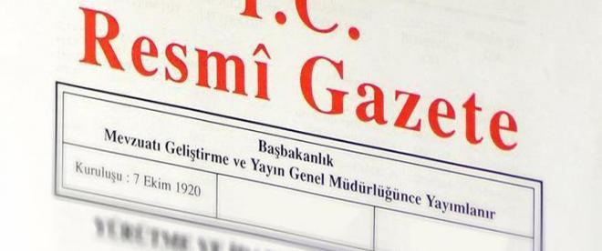 Cumhurbaşkanlığı Kararnameleri Resmi Gazetede