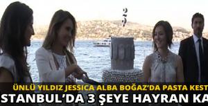 Jessica Alba Boğazda pasta kesti!