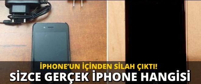 iPhoneun içinden silah çıktı!