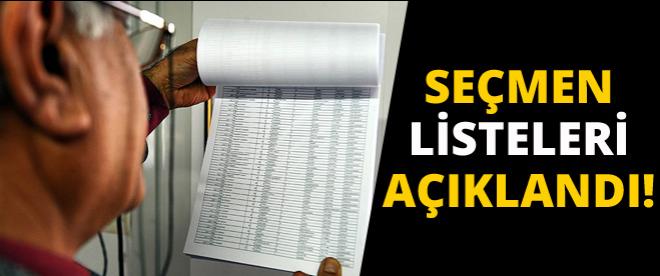 Seçmen listeleri askıya çıkarıldı