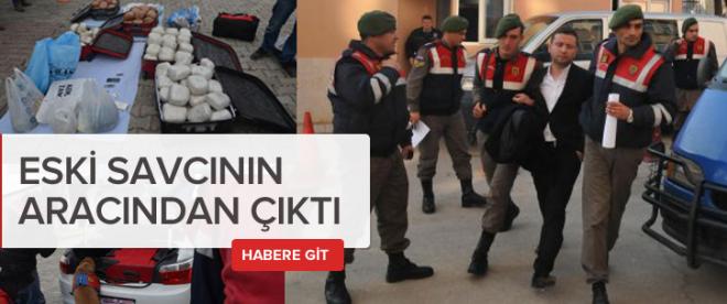 Eski savcı ve polisin bulunduğu araçta uyuşturucu ele geçirildi