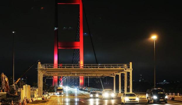 15 Temmuz Şehitler Köprüsünde serbest geçiş başladı