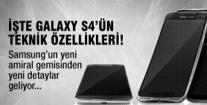 İşte Galaxy S4ün teknik özellikleri!