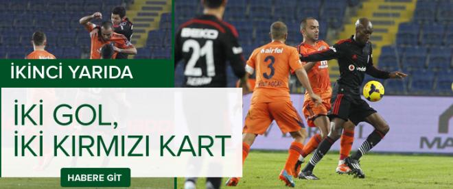 İkinci yarıda iki gol, iki kırmızı kart