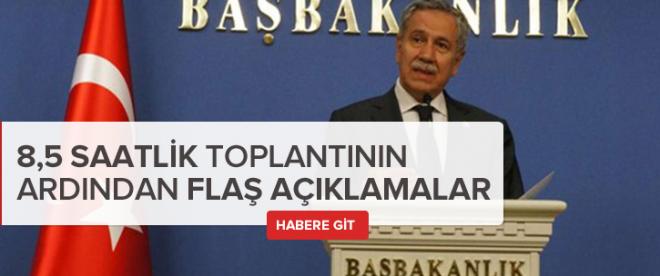 Arınçtan flaş açıklamalar