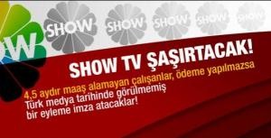 Show TVde eşi görülmedik eylem!