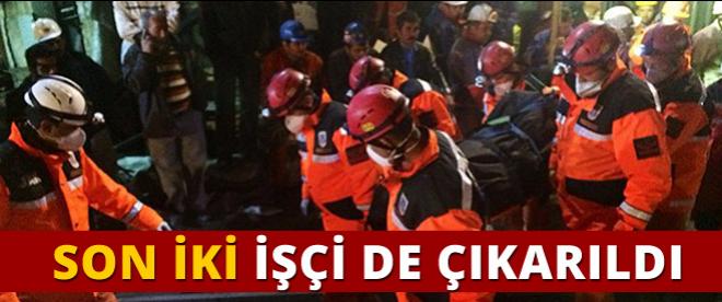 Madende kalan son iki işçi de çıkarıldı