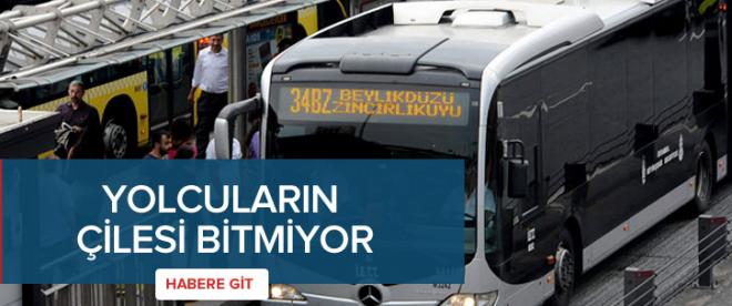 Metrobüs durağında eylem