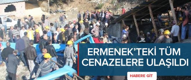 Ermenekteki tüm cenazelere ulaşıldı