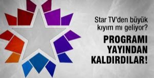 Star TV programı yayından kaldırdı!