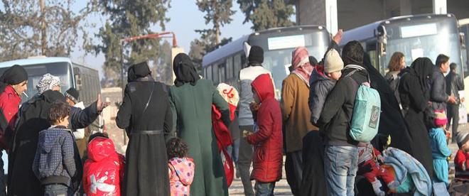 Doğu Halepten tahliye edilenlerin sayısı 20 bine ulaştı