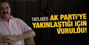 Tatlıses AK Partiye yakınlaştığı için vuruldu