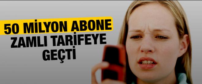 Cep telefonu görüşmelerine zam geldi