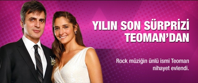 Ünlü rockçı Teoman evlendi