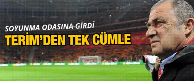 Terimden futbolculara tek cümle