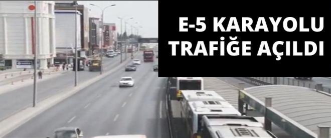 E-5 karayolu trafiğe açıldı