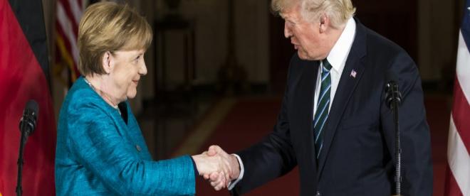 Trump ve Merkel ortak basın toplantısı düzenledi