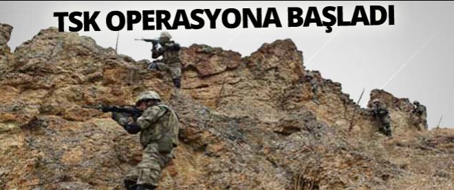 TSK operasyona başladı