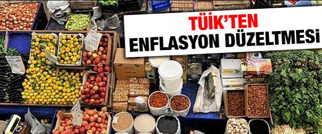 TÜİK'ten enflasyon düzeltmesi