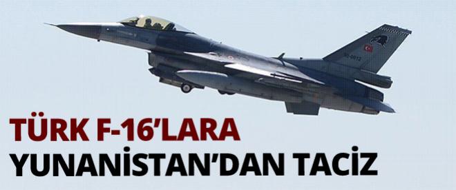 Türk F-16larına Yunanistandan taciz