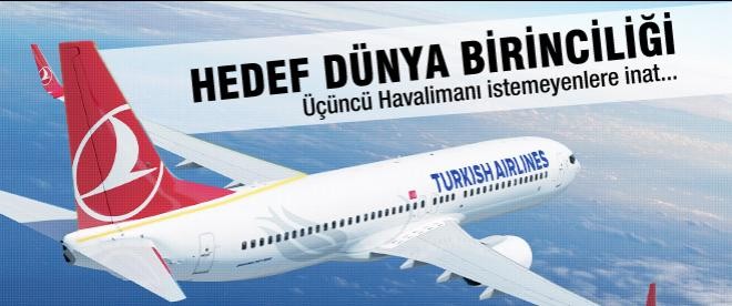 THY’nin hedefi dünya birinciliği