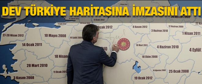 Dev Türkiye haritasını imzaladı