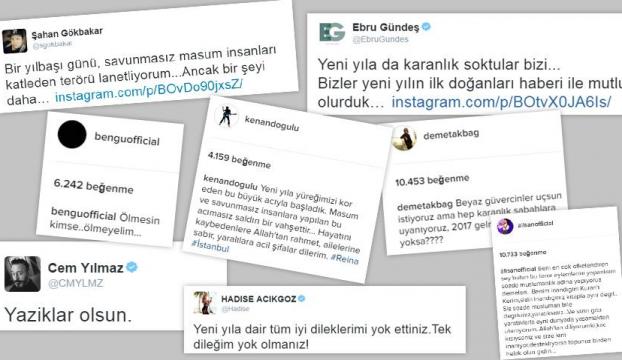 İstanbuldaki terör saldırısına ünlü isimlerden tepki