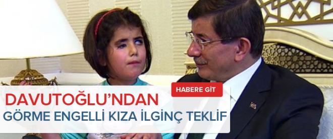 Başbakandan görme engelli öğrenciye ilginç teklif