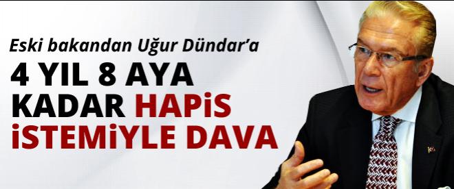 Uğur Dündara, eski Bakandan dava