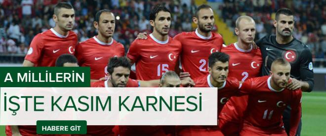 İşte Millilerin kasım karnesi