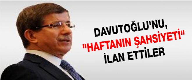 Davutoğlu Haftanın Şahsiyeti ilan edildi