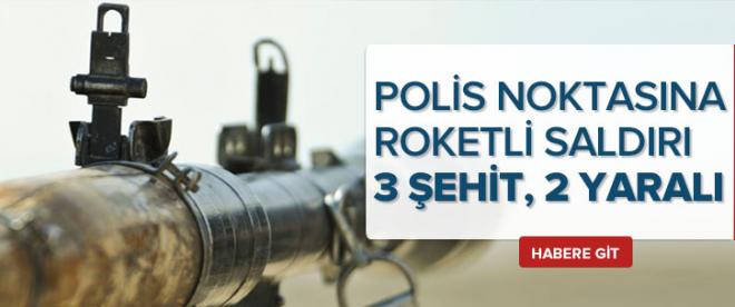 Polis noktasına roketli saldırı