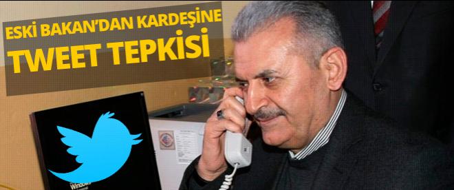 Yıldırım, kardeşinin Tweetine tepki gösterdi