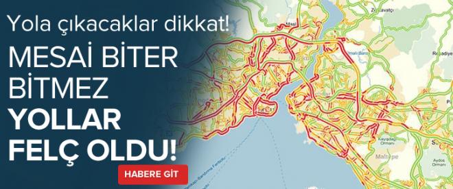 Ve trafik yoğunluğu başladı !